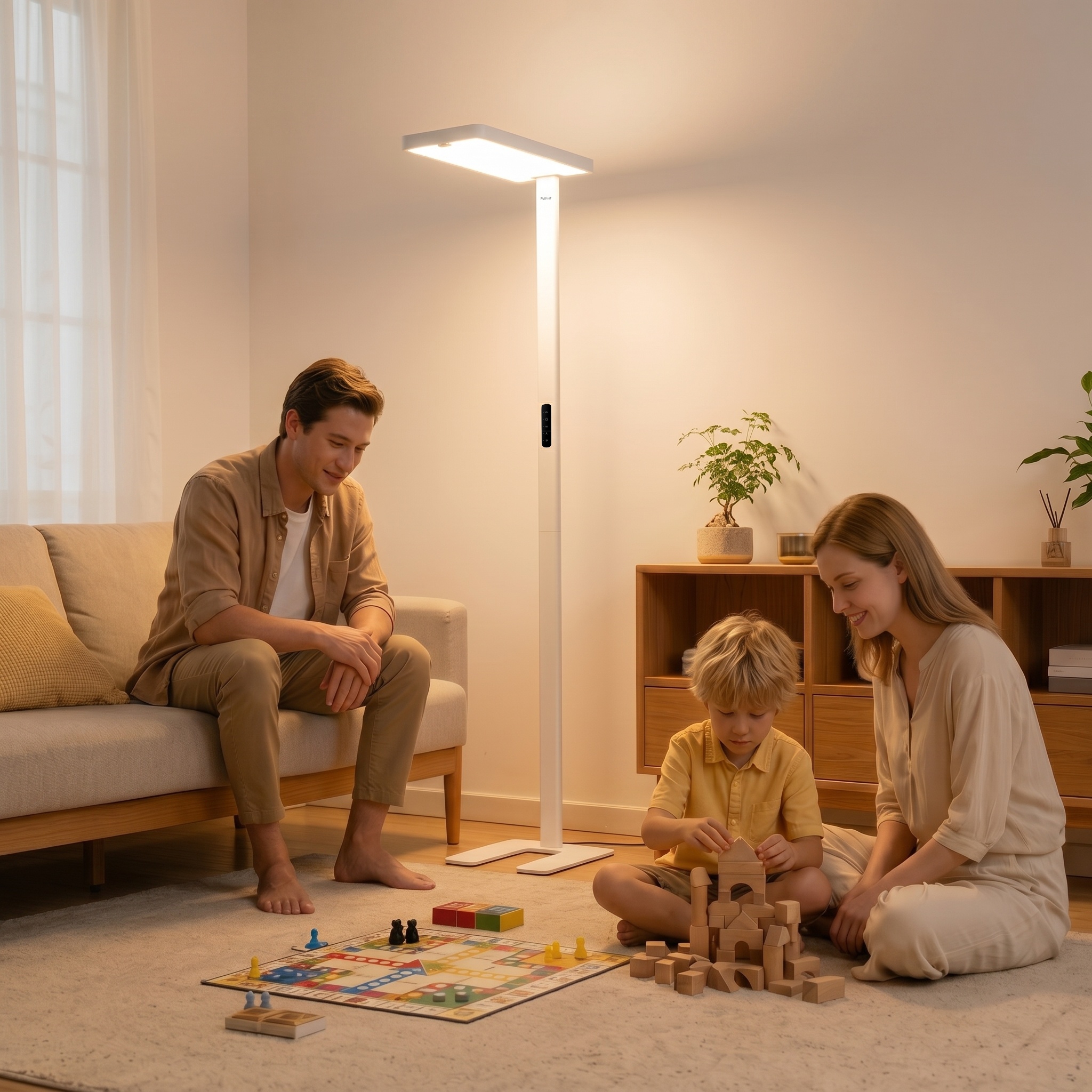 Smart Motion Sensor Pure Light Floor Lamp