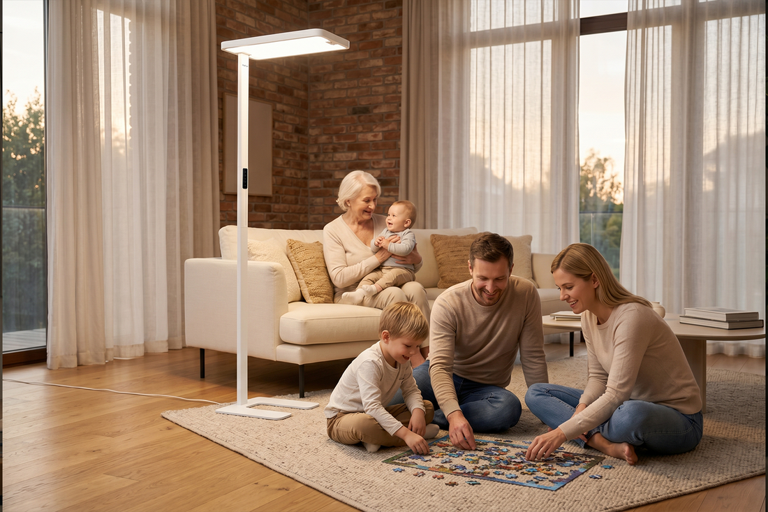 Whole-Home Eye-Care Lighting: One Floor Lamp for Every Family Member’s Needs
