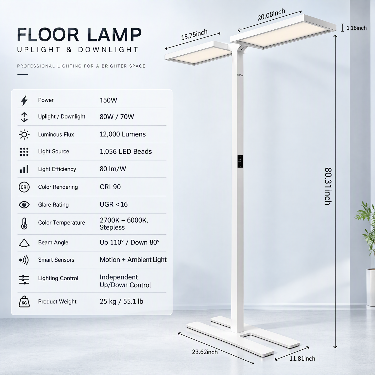 PalFish Lumora DualVision Smart Floor Lamp