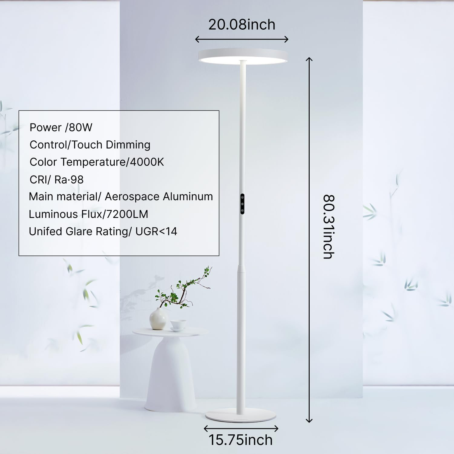 EnsoGlow Natural 10AM Daylight Floor Lamp - PalFish